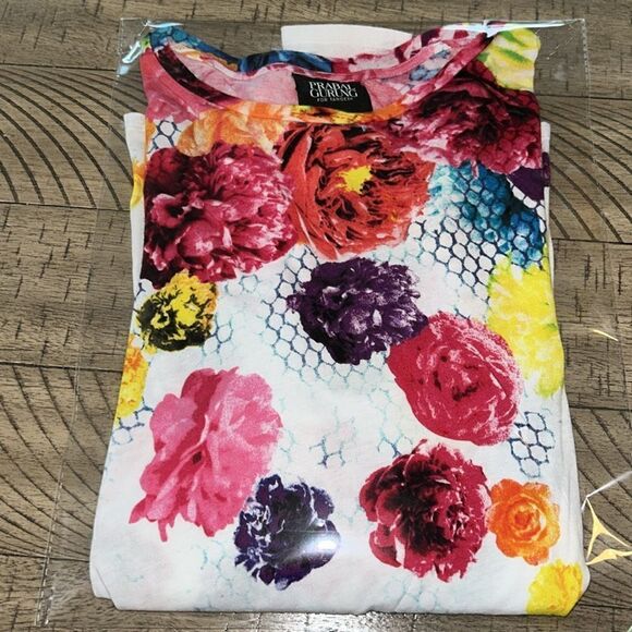 Prabal Gurung 🧑‍🎨 4Target🎯 Tattoo Flower 🌸 🌺 Pow💥er Shirt SOFT & Cool 😎 - Picture 14 of 14